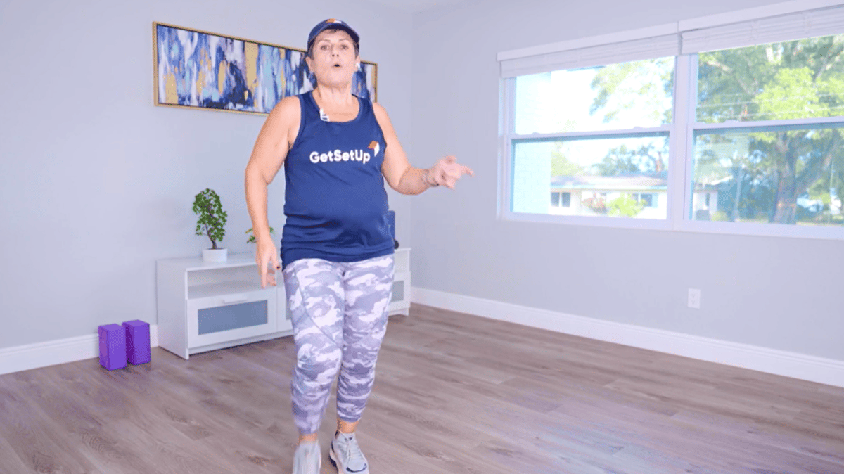 Live class on Groove at Your Own Pace Low Impact Dance Workout GetSetUp